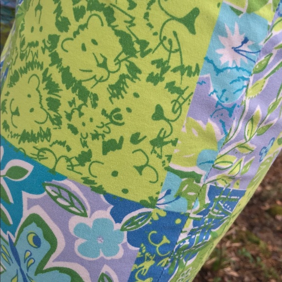 Larry Levine Size 12 Stretch Floral Crop Pants - Picture 5 of 5